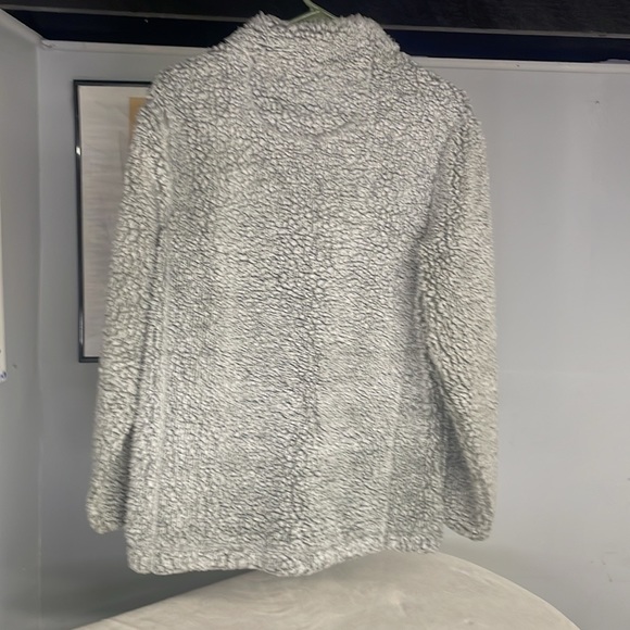 Nordic Fleece women’s small gray pull over sweater. - Picture 2 of 7